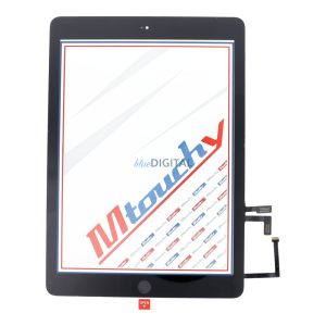 MUSTTBY érintőképernyő + ragasztócsík + Home gomb iPad Air1 - fekete