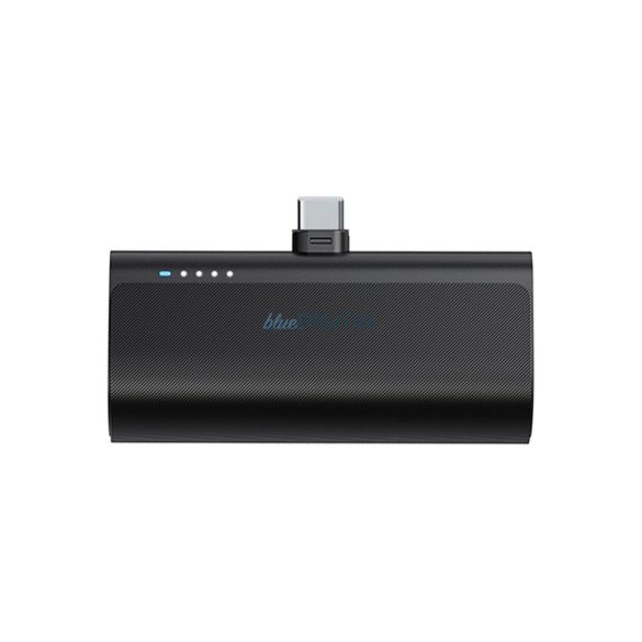 Blue Star W0556 PlugOn powerbank beépített Type-C csatlakozóval 5000mAh 2.1A - fekete