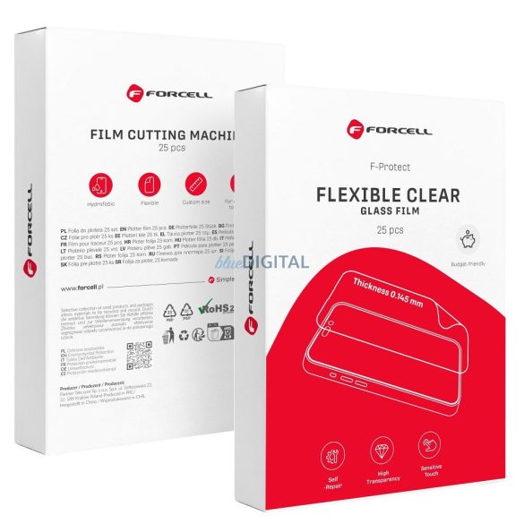 Forcell F-Protect Flexible Clear (TPH) HD átlátszó fólia vágógéphez 196 x 125 mm (25 db/szett)