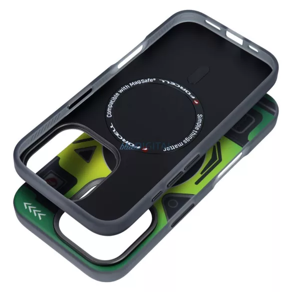Forcell F-Protect MagSafe-kompatibilis tok iPhone 16 Pro - zöld mintás