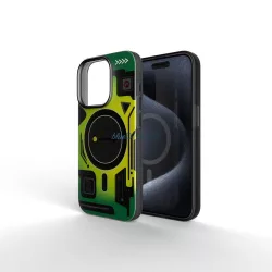   Forcell F-Protect MagSafe-kompatibilis tok iPhone 16 Plus - zöld mintás