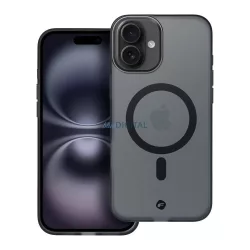   Forcell F-Protect MagSafe-kompatibilis tok iPhone 16 Plus - fekete átlátszó