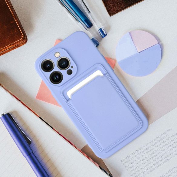 CARD kártyatartós tok Xiaomi Redmi A3 4G - lila