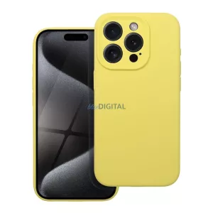 SILICONE tok 2mm iPhone 16 Pro Max - sárga