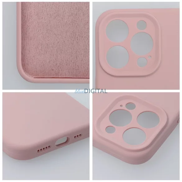 SILICONE tok 2mm iPhone 16 Plus - rózsaszín