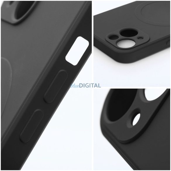 SILICONE MAG COVER MagSafe-kompatibilis tok iPhone 16 Plus - fekete