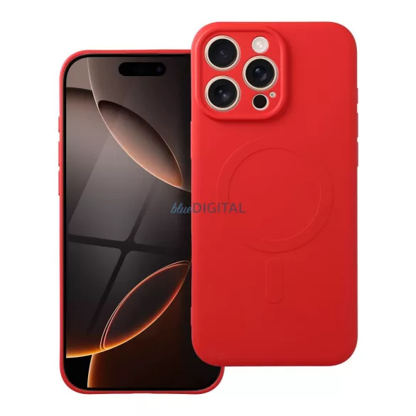 SILICONE MAG COVER MagSafe-kompatibilis tok iPhone 16 Pro Max - piros