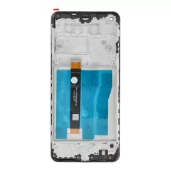 FixCell LCD kijelző kerettel LG K51S - ALKATRÉSZ!