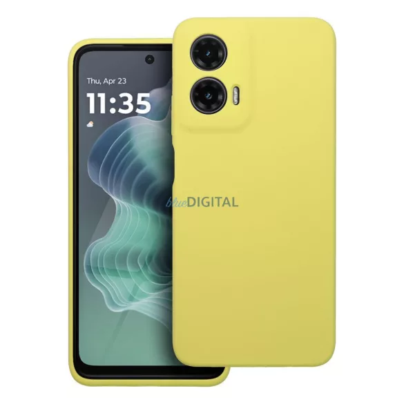 SILICONE 2mm tok Motorola Moto G35 - sárga