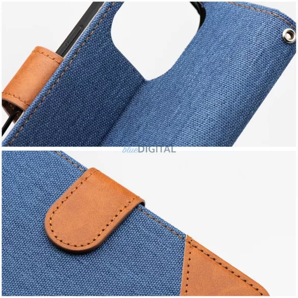 JEANS könyvtok iPhone 16 Pro Max - kék