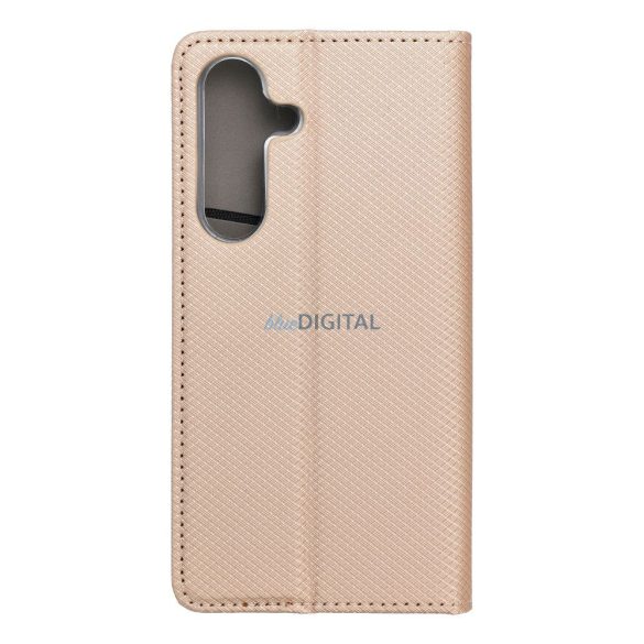 SMART CASE könyvtok Samsung Galaxy S25 - arany színű