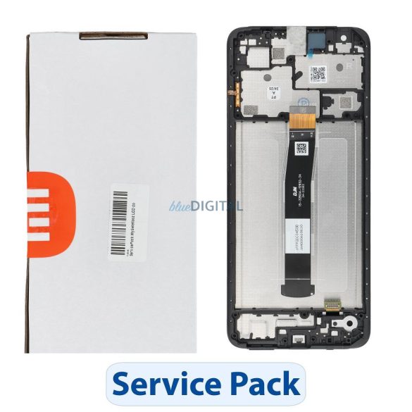 LCD kijelző (gyári ServicePack) Xiaomi Redmi 12C [5600010C3T00] - szürke