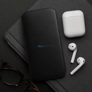 DUAL POCKET könyvtok Samsung Galaxy S25 Plus - fekete