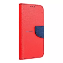   FANCY könyvtok Samsung Galaxy S25 Plus - piros-tengerészkék