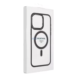   COLOR EDGE MAG COVER MagSafe-kompatibilis tok Samsung Galaxy S25 - átlátszó fekete szegéllyel