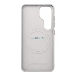 BŐR MAG COVER tok a SAMSUNG S25 szürke bőrhöz