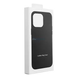   LEATHER MAG COVER MagSafe-kompatibilis tok Samsung Galaxy S25 Plus - fekete