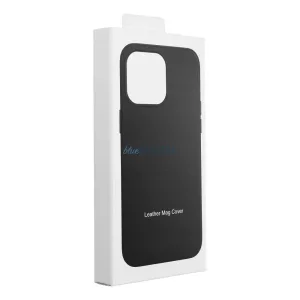 LEATHER MAG COVER MagSafe-kompatibilis tok Samsung Galaxy S25 Plus - fekete