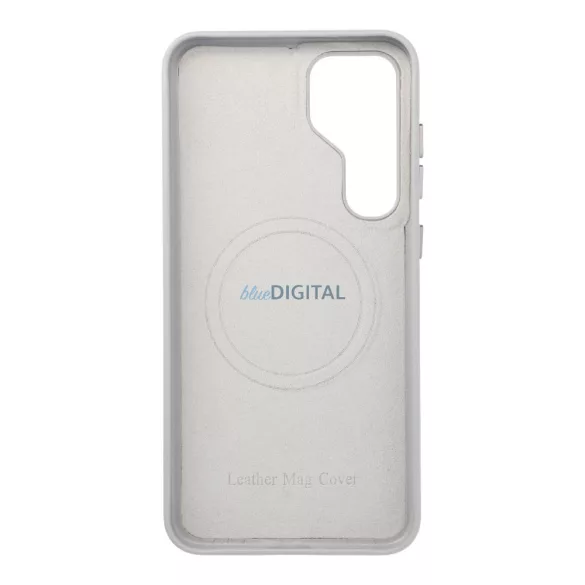 BŐR MAG COVER tok a SAMSUNG S25 PLUS-hoz szürke