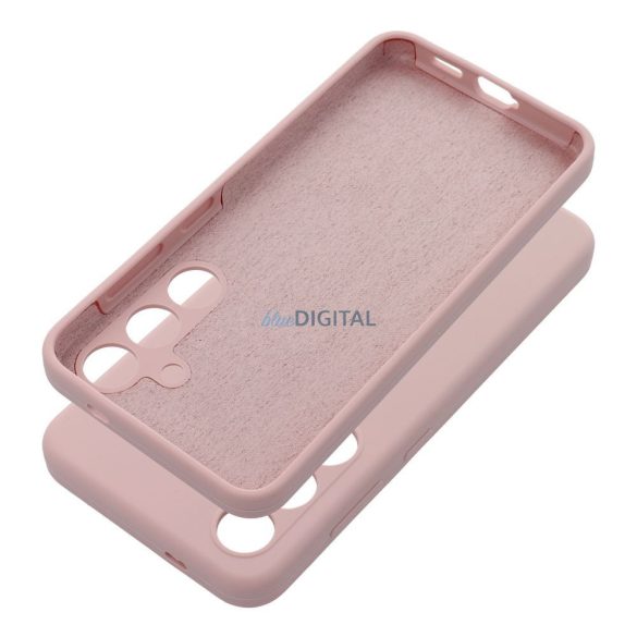 SILICONE 2mm tok Samsung Galaxy S25 Plus - halvány rózsaszín