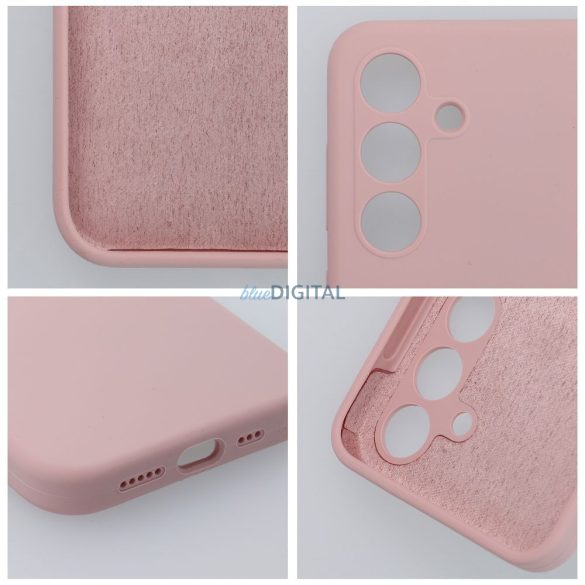 SILICONE 2mm tok Samsung Galaxy S25 Plus - halvány rózsaszín