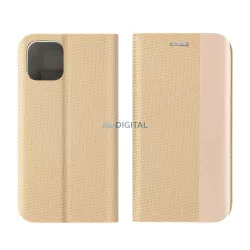 SENSITIVE könyvtok Samsung Galaxy S25 Plus - arany színű