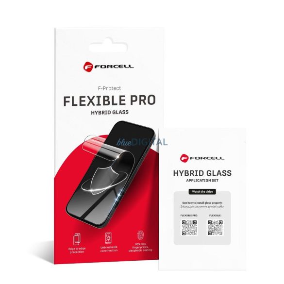 Forcell Flexible Nano Glass 5D hibrid üvegfólia fekete szegéllyel Samsung Galaxy S25 Ultra