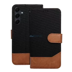 JEANS könyvtok Samsung Galaxy S25 Plus - fekete