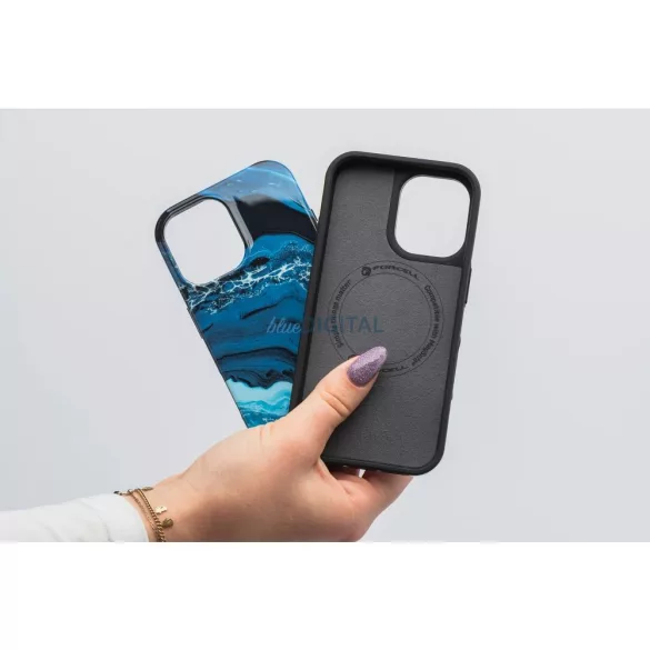 FORCELL F-PROTECT Mirage, katonai csepp-tesztelt tok kompatibilis MagSafe az IPHONE 15 mélytengeri mélytengerhez