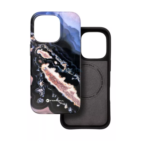 FORCELL F-PROTECT Mirage, katonai csepp-tesztelt tok kompatibilis MagSafe az IPHONE 15 arany szigetre