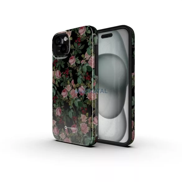 FORCELL F-PROTECT Mirage, katonai csepp-tesztelt tok kompatibilis MagSafe az IPHONE 15 rose dráma számára