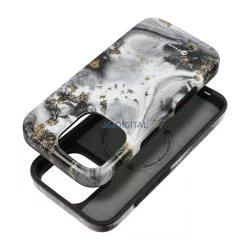   FORCELL F-PROTECT Mirage, Katonai csepp-tesztelt tok kompatibilis MagSafe az IPHONE 15 ezüst ködhöz
