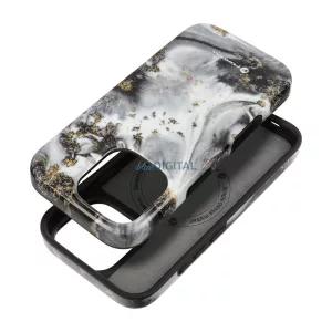 FORCELL F-PROTECT Mirage, Katonai csepp-tesztelt tok kompatibilis MagSafe az IPHONE 15 ezüst ködhöz