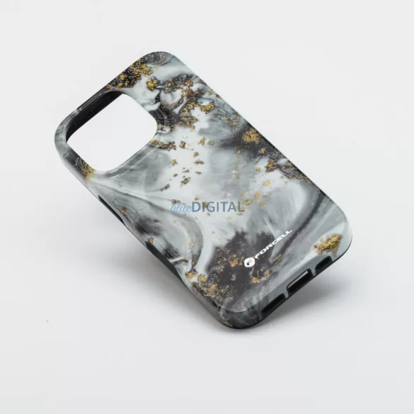 FORCELL F-PROTECT Mirage, Katonai csepp-tesztelt tok kompatibilis MagSafe az IPHONE 15 ezüst ködhöz