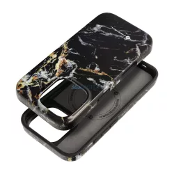   FORCELL F-PROTECT Mirage, katonai csepp-tesztelt tok kompatibilis MagSafe az IPHONE 15 PRO fekete márványhoz