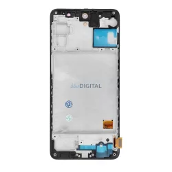 LCD OLED kijelző kerettel Samsung Galaxy M31s - ALKATRÉSZ!