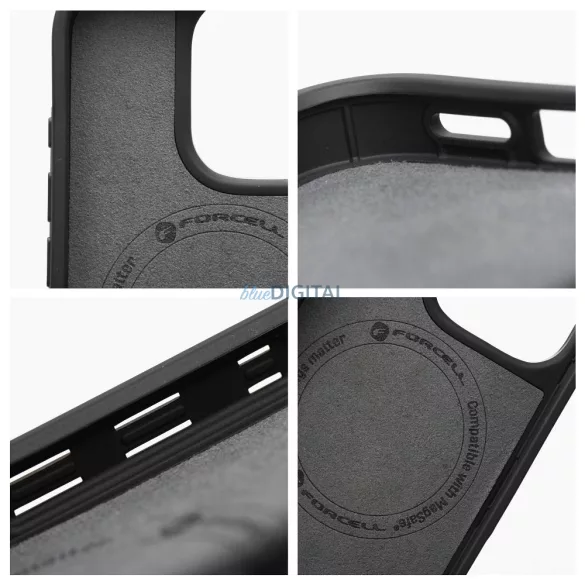FORCELL F-PROTECT Mirage, katonai csepp-tesztelt tok kompatibilis MagSafe az IPHONE 15 PRO rózsaszín márványhoz