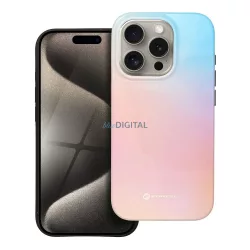   FORCELL F-PROTECT Mirage, katonai csepp-tesztelt tok kompatibilis MagSafe az IPHONE 15 PRO-hoz rózsaszín kék