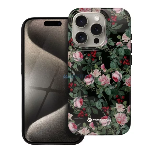 FORCELL F-PROTECT Mirage, katonai csepp-tesztelt tok kompatibilis MagSafe az IPHONE 15 PRO rózsaszín dráma számára
