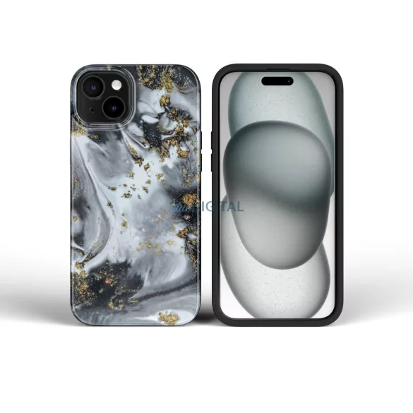 FORCELL F-PROTECT Mirage, katonai csepp-tesztelt tok kompatibilis MagSafe az IPHONE 15 PRO ezüst ködhöz