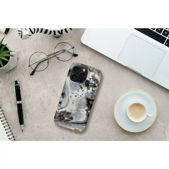 FORCELL F-PROTECT Mirage, katonai csepp-tesztelt tok kompatibilis MagSafe az IPHONE 15 PRO ezüst ködhöz