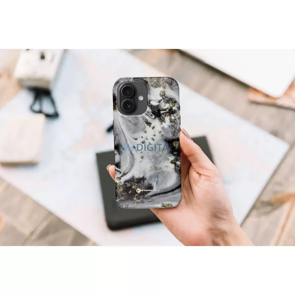 FORCELL F-PROTECT Mirage, katonai csepp-tesztelt tok kompatibilis MagSafe az IPHONE 15 PRO ezüst ködhöz