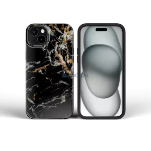 FORCELL F-PROTECT Mirage, katonai csepp-tesztelt tok kompatibilis MagSafe az IPHONE 15 PRO MAX fekete márványhoz