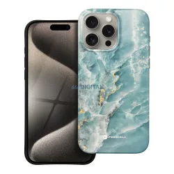   FORCELL F-PROTECT Mirage, katonai csepp-tesztelt tok kompatibilis MagSafe az IPHONE 15 PRO MAX zöld márványhoz