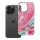 FORCELL F-PROTECT Mirage, katonai csepp-tesztelt tok kompatibilis a MagSafe-val IPHONE 15 PRO MAX rózsaszín márványhoz