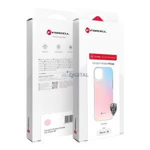 FORCELL F-PROTECT Mirage, katonai csepp-tesztelt tok kompatibilis MagSafe az IPHONE 15 PRO MAX készülékhez rózsaszín kék