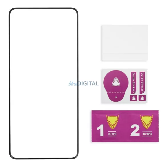 OG Premium üvegvédő – Xiaomi Redmi Note 14 Pro 4G / Redmi Note 14 Pro 5G fekete modellhez