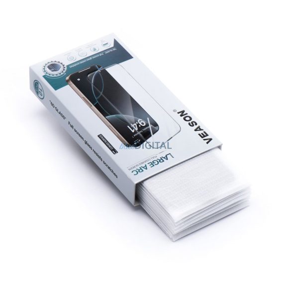 Veason 6D Pro edzett üveg fekete szegéllyel iPhone X/XS - 10 db