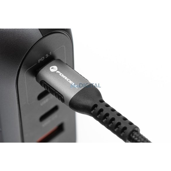 Forcell C257 F-ENERGY USB-A - Lightning kábel 12W 2.4A 2m - fekete
