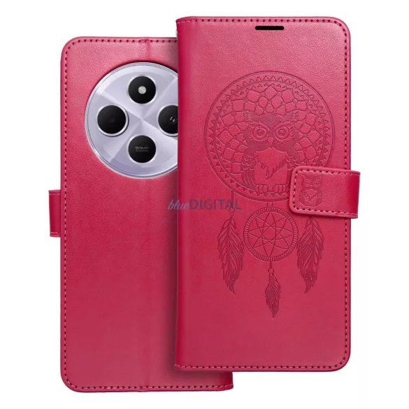 MEZZO könyvtok Xiaomi Redmi 14C - magenta rózsaszín "álomfogó"